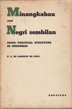 Stock ID #155839 Minangkabau and Negri Sembilan. Socio-Political Structure in Indonesia. P....
