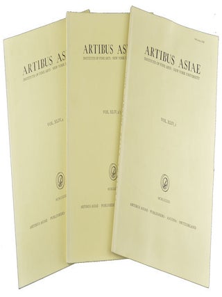 Stock ID #155841 Artibus Asiae. Vol. XLIV 1, 2, 3, 4. NEW YORK UNIVERSITY INSTITUTE OF FINE ARTS