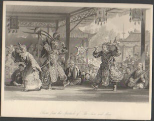 Stock ID #156722 Scene from the Spectacle of "The Sun and Moon.". THOMAS ALLOM