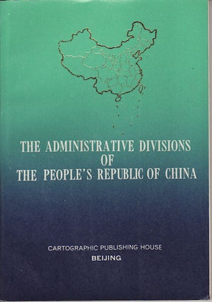 Stock ID #157144 The Administrative Divisions of the People's Republic of China 1980....