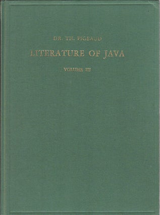 Stock ID #157519 Literature of Java. Volume III. Catalogue Raisonné Of Javanese Manuscripts...