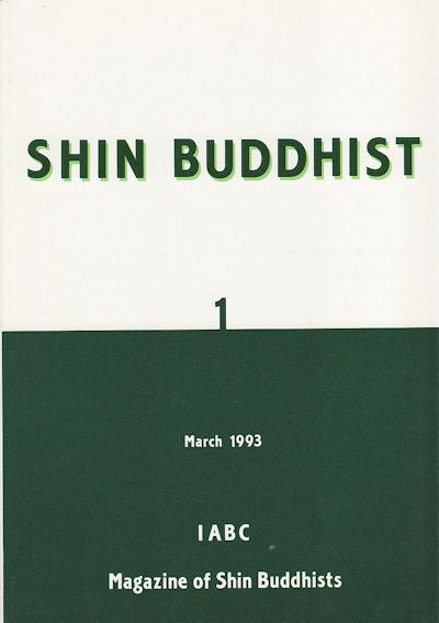 Stock ID #158336 Shin Buddhist: Magazine of Shin Buddhists. SASAKI ESHO.