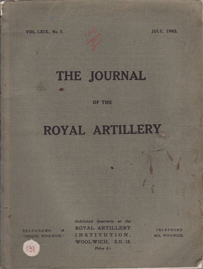 Stock ID #158360 Article in The Journal of the Royal Artillery. SIR JOHN HEADLAM.
