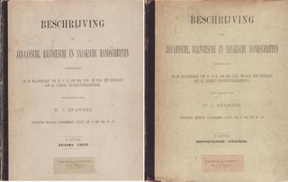 Stock ID #158541 Beschrijving der Javaansche, Balineesche en Sasaksche Handschriften Angetroffen...