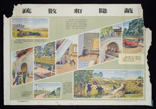 防空常識挂图.[Fang kong chang shi gua tu].[Chinese Propaganda Poster Set (Incomplete) - Air Defence Common Knowledge].