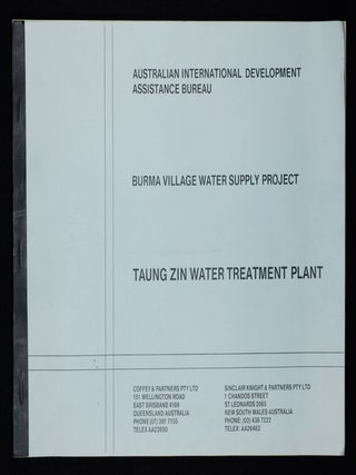 Stock ID #158602 Burma Village Water Supply Project. Tuang Zin Water Treatment Plant....