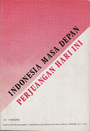 Stock ID #158731 Pleidooi = Pidato Pembelaan. Indonesia masa depan adalah perjuangan kita...