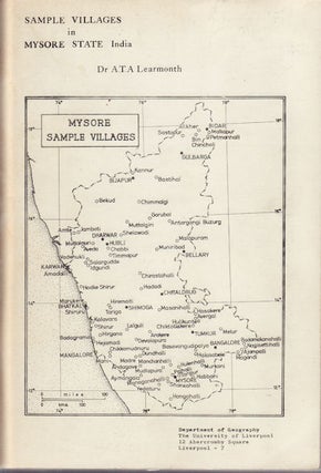 Stock ID #159076 Sample Villages in Mysore State India. A. T. A. LEARMONTH