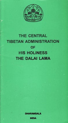 Stock ID #159409 The Central Tibetan Administration of His Holiness the Dalai Lama. CENTRAL...
