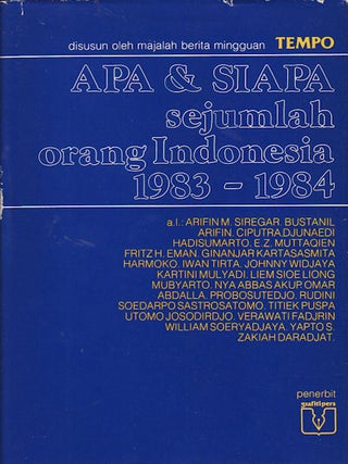 Stock ID #159513 Apa & Siapa Sejumlah Orang Indonesia. 1983-1984. [What & Who of Some...