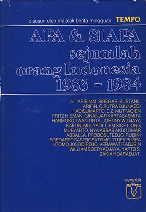 Stock ID #159513 Apa & Siapa Sejumlah Orang Indonesia. 1983-1984. [What & Who...