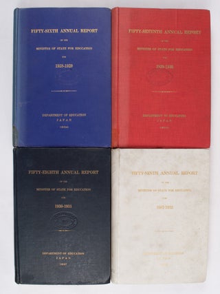 Stock ID #159732 Four volumes of the Annual Report of the Minister of State for Education...