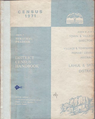 Stock ID #160023 District Census Handbook: Series-7, Himachal Pradesh, Lahul & Spiti...