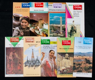 Stock ID #160114 9 Issues of Pictorial China - Folding Booklets. CHINA PICTORIAL PUBLICATIONS