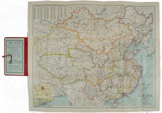 Stock ID #161936 China. Philips' Travelling Maps [Cover Title]. LINEN BACKED MAP OF CHINA