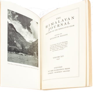 Stock ID #163095 The Himalayan Journal. Records of the Himalayan Club. KENNETH MASON