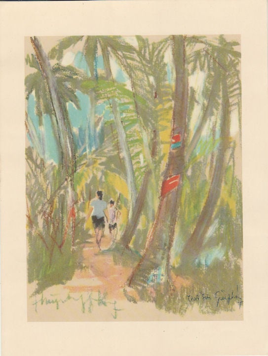 Stock ID #163236 解放后的泰山.[Jie fang hou de Taishan]. [Chinese Propaganda Print - Tarzan Island after Liberation]. FANGDONG HUANG, 黄方东.