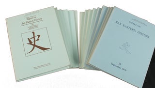 Stock ID #163796 Papers on Far Eastern History. Issue no. 20,22,24-36,38 (1979: September - 1988:...