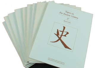 Stock ID #163797 Papers on Far Eastern History. Issue no.27-36 (1983: March - 1987: September)....