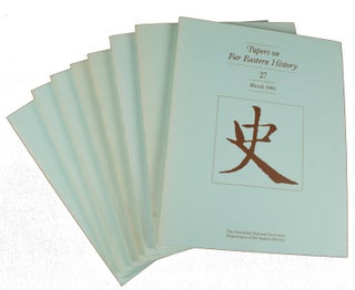 Stock ID #163816 Papers on Far Eastern History. Issue no. 27,28,30, 31,33-36 (1983: March - 1987:...