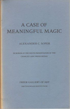 Stock ID #164588 A Case of Meaningful Magic. ALEXANDER C. SOPER