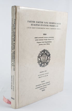 Stock ID #165298 Faktor-faktor yang mempengaruhi kualitas statistik peserta KB. (Studi kasus di...