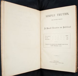 Simple Truths: The English Version of A Small Treatise on Political Economy for the Information of Chinamen.