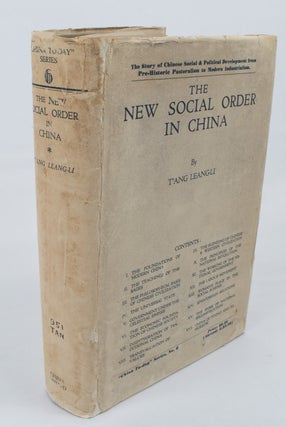 Stock ID #168269 The New Social Order in China. T'ANG LEANG-LI