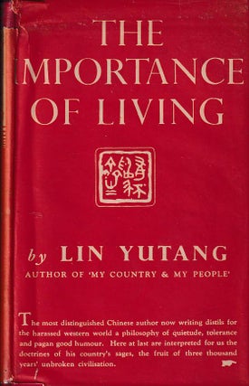 Stock ID #168890 The Importance of Living. LIN YUTANG