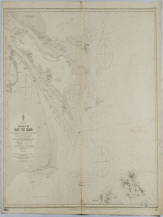 Stock ID #169366 China - East Coast. Approaches to the Yang Tse Kiang. ADMIRALTY CHART - YANGTZE...