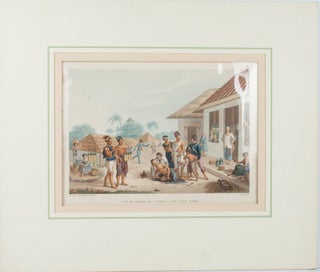 Stock ID #170089 Vue du Bazar de Coupang, sur l'ile Timor. CLAUDE JOSEPH POMEL