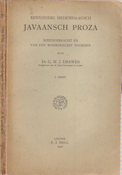 Stock ID #170227 Eenvoudig hedendaagsch Javaansch Proza Bijeengebracht en van een woordenlijst...