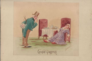 Stock ID #170349 Hand Painted Watercolour Caricature by Martin Anderson - 'Cynicus' 'Caught...