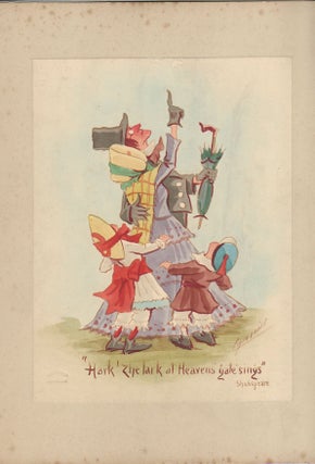 Stock ID #170350 Hand Painted Watercolour Caricature by Martin Anderson - 'Cynicus' 'Hark!...