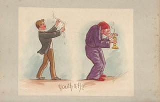 Stock ID #170353 Hand Painted Watercolour Caricature by Martin Anderson - 'Cynicus' 'Youth &...
