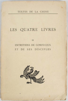 Stock ID #170591 Les Quatre Livres: Entretiens de Confucius. SERAPHIN COUVREUR