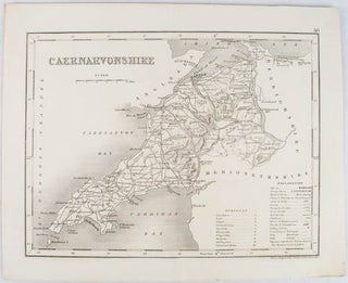 Stock ID #170755 Map of Caernarvonshire. DRAWN, JOSHUA ARCHER