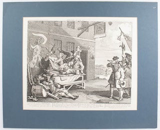 Stock ID #170797 Engraving of 'England'. 'Designed and Etched by Wm. Hogarth...