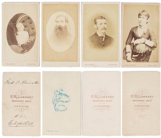 Stock ID #170918 Four Cartes de Visite of Singapore Interest. HENRY SCHUREN, AND GUSTAVE RICHARD...