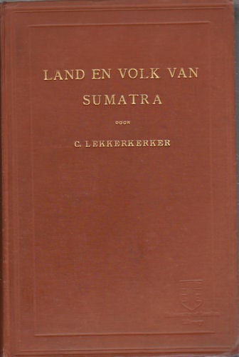 Stock ID #170938 Land en Volk van Sumatra. C. LEKKERKERKER.