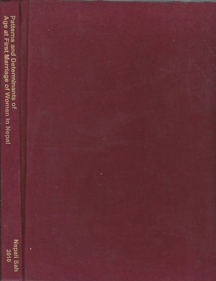 Stock ID #171302 Patterns and Determinants of Age at First Marriage of Women in Nepal. NEPALI SAH.