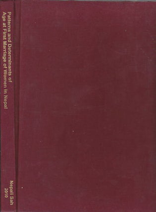 Stock ID #171302 Patterns and Determinants of Age at First Marriage of Women in Nepal. NEPALI SAH
