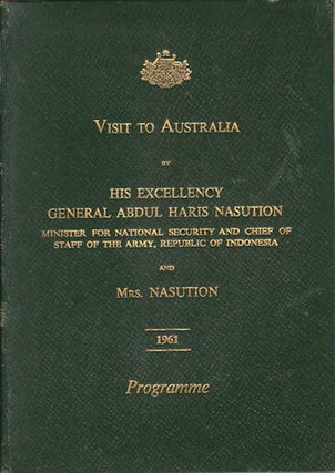 Stock ID #171547 Visit to Australia by His Excellency General Abdul Haris Nasution and Mrs....