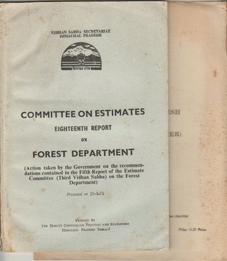 Stock ID #171720 Committee on Estimates Eighteenth Report on Forest Department. TOGETHER WITH...