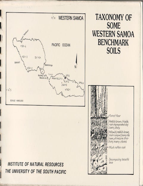 Stock ID #171946 Enivronmental Studies Report No. 28. Taxonomy of Some Western Samoa Benchmark Soils. R. J. MORRISON, REGINA A. PRASAD, M. ASGHAR.