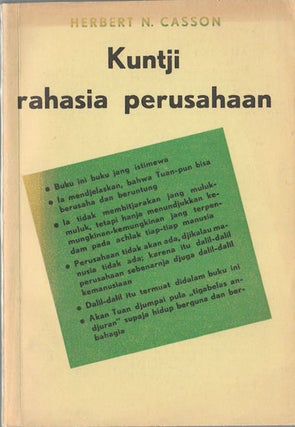Stock ID #172678 Kuntji Rahasia Perusahaan. HERBERT N. CASSON