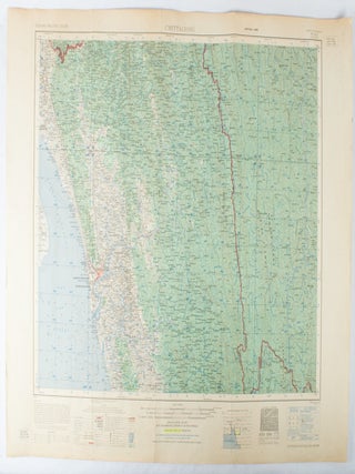 Stock ID #173072 Chittagong. CHITTAGONG AND SURROUNDING REGION - MAP