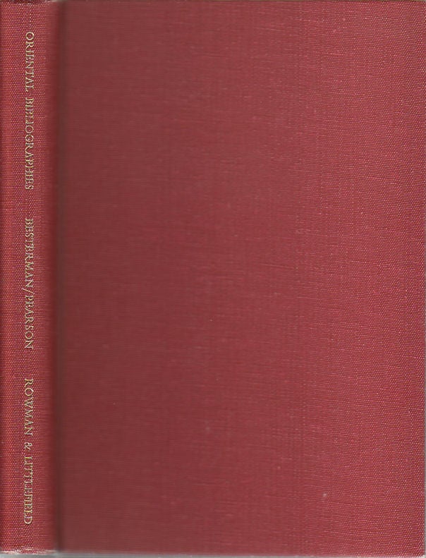 Stock ID #173220 A World Bibliography of Oriental Bibliographies. THEODORE BESTERMAN.