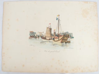Stock ID #173571 Hand Coloured Lithographic Plate: Vue du grand Canal. From La Chine, Moeurs,...