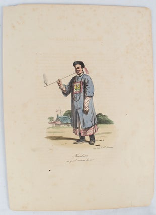 Stock ID #173576 Hand Coloured Lithographic Plate: Mandarin en grand costume du cour. From La...